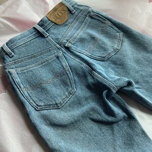 VTG 80s MINT High Waisted Classic Blue Denim sz 4 perfect chic look unique OOAK